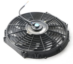 MOSTPLUS Black Universal Electric Radiator Slim Fan Push/Pull 12V + Mounting Kit (12 Inch) Set of 2