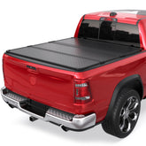 MOSTPLUS 5.7FT Hard 3-Fold Tonneau Cover For 2009-2025 Dodge Ram 1500 Inclu. Classic & New Body Fleetside (for Models w/o Ram Box)