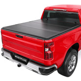 MOSTPLUS Fiberglass Hard Tri-Fold Tonneau Cover For 1982-1993 Chevy S10 GMC S15 Truck Bed