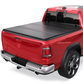 MOSTPLUS 3-Fold 6.4FT FRP Hard Tonneau Cover For 2003-2024 Dodge Ram 1500 2500 3500 Truck Bed