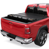 MOSTPLUS 4 Fold 5.8FT Hard Tonneau Cover For 2009-2025 Dodge Ram 1500 Inclu. Classic & New Body Fleetside (For Models w/o Ram Box) Truck Bed
