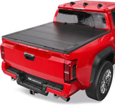 MOSTPLUS 5FT Hard Quad-Fold Half Low-Profile Tonneau Cover For 2016-2023 Toyota Tacoma Truck Bed
