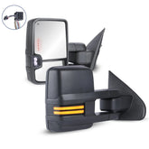 MOSTPLUS Switchback Power Fold Tow Mirrors For 2014-2018 Silverado Sierra 1500