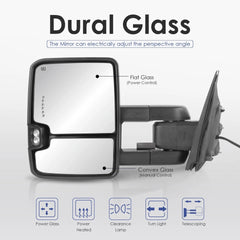 MOSTPLUS Chrome Power Folding Tow Mirrors For 2014-2018 Silverado Sierra 1500
