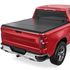 MOSTPLUS 3-Fold 6.5FT FRP Hard Tonneau Cover For 1999-2007 Chevy Silverado/GMC Sierra 1500/2500/2500 HD/3500/3500 HD Truck Bed