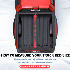 MOSTPLUS 3-Fold 6.5FT FRP Hard Tonneau Cover For 1999-2007 Chevy Silverado/GMC Sierra 1500/2500/2500 HD/3500/3500 HD Truck Bed