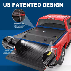 MOSTPLUS 6FT FRP 3-Fold Hard Tonneau Cover For 2004-2012 Chevy Colorado GMC Canyon
