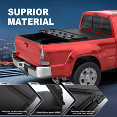MOSTPLUS 6FT Hard 3-Fold Tonneau Cover For 2016-2023 Toyota Tacoma