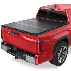 MOSTPLUS 5.5FT FRP Hard 3-Fold Tonneau Cover For 2007-2021 Toyota Tundra