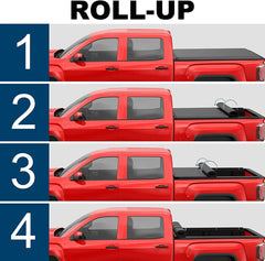 MOSTPLUS 5FT Soft Roll Up Tonneau Cover For 2015-2025 Chevrolet Colorado GMC Canyon