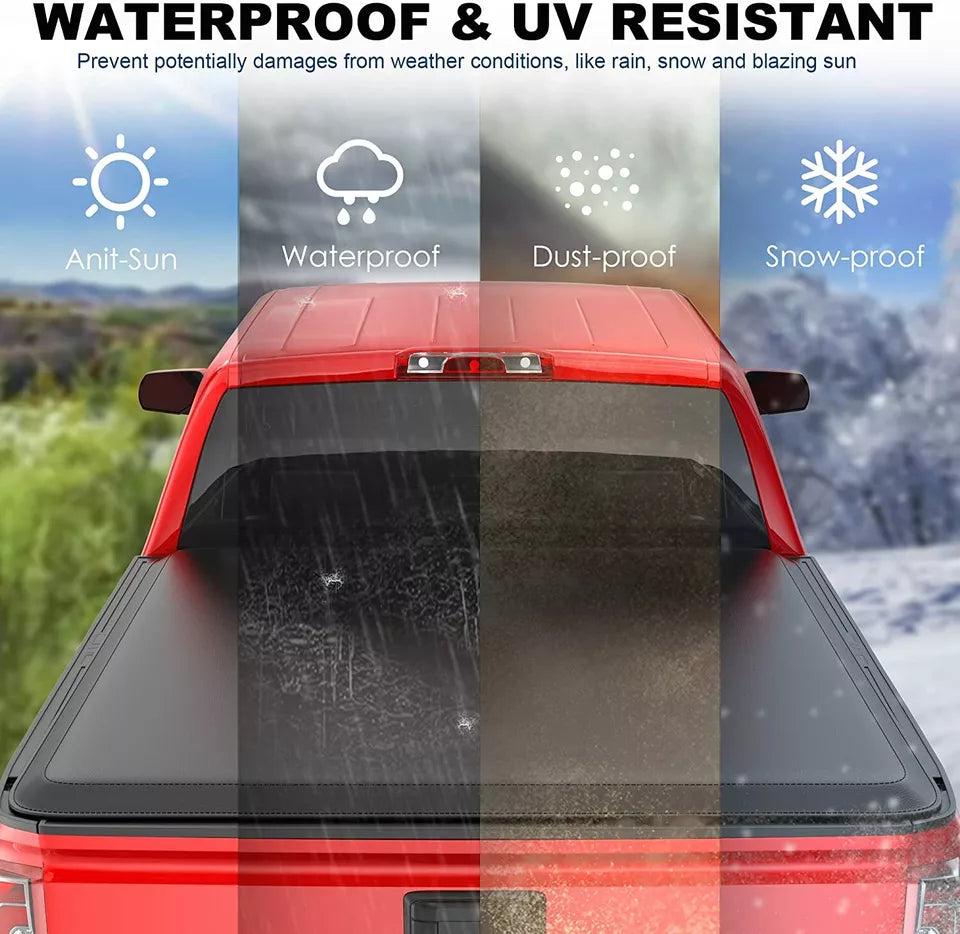 MOSTPLUS 5FT Soft Roll Up Tonneau Cover For 2015-2025 Chevrolet Colorado GMC Canyon