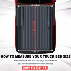 MOSTPLUS 5.5FT Soft Roll Up Tonneau Cover For 2004-2014 Ford F-150 w/ LED Lamp