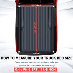 MOSTPLUS 6.8FT Soft Roll Up Tonneau Cover For 2017-2024 Ford F250 F350 F450 Super Duty