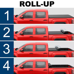 MOSTPLUS 5FT Soft Roll Up Tonneau Cover For 2004-2014 Chevy Colorado GMC Canyon