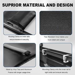 MOSTPLUS 6FT Soft Roll up Tonneau Cover For 1982-1993 Chevy S10 GMC S15 Sonoma