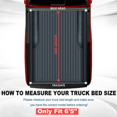 MOSTPLUS 6.5FT Soft Roll Up Tonneau Cover For 2007-2013 Toyota Tundra