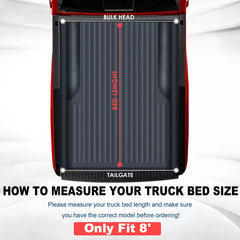MOSTPLUS 8FT Soft Roll-Up Tonneau Cover For 2007-2013 Toyota Tundra w/ Deckrail System