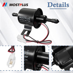 Electric Low Pressure Fuel Pump For Motorcycle 12V Carburetor EP-02 ATV Carb