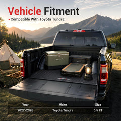MOSTPLUS 5.5FT Truck Bed Mat Compatible with 2022-2026 Toyota Tundra