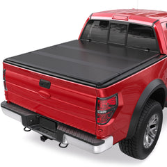 MOSTPLUS 3-Fold 5.5FT FRP Hard Tonneau Cover For 2004-2014 Ford F-150 F150 Truck Bed
