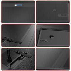 MOSTPLUS 3-Fold 6.5FT FRP Hard Tonneau Cover For 2015-2025 Ford F-150 F150 Truck Bed