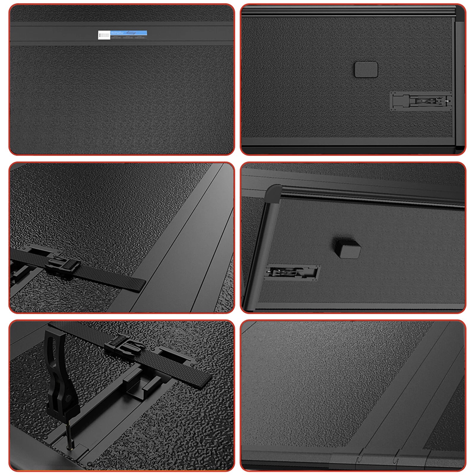 MOSTPLUS 3-Fold 6FT FRP Hard Tonneau Cover For 2005-2025 Nissan Frontier Truck Bed