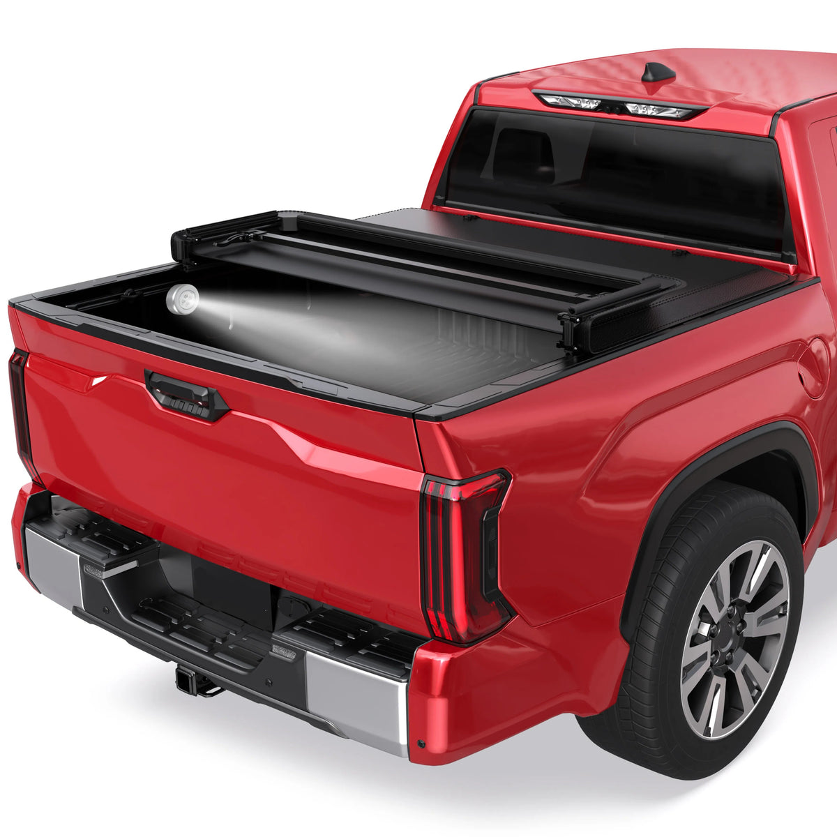 MOSTPLUS 6FT Soft 3-Fold Tonneau Cover For 2016-2023 Toyota Tacoma Fleetside Truck Bed