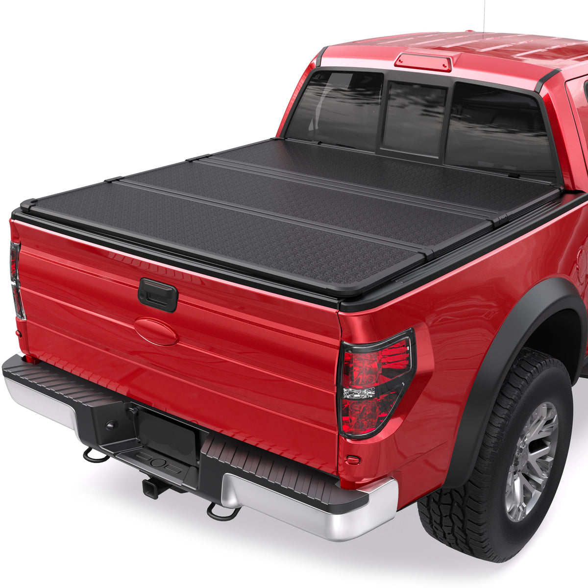 MOSTPLUS 5FT 3-Fold Hard Tonneau Cover For 2019-2025 Ford Ranger Truck Bed