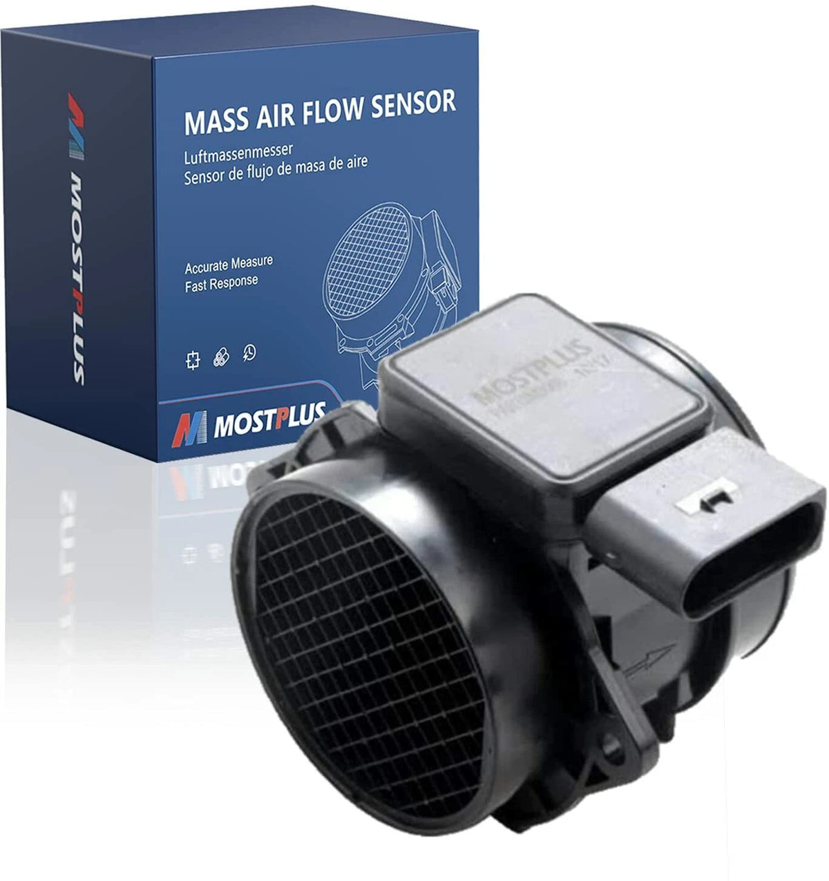 MOSTPLUS Mass Air Flow Sensor Meter MAF For Hyundai 28164-23700 5WK96431