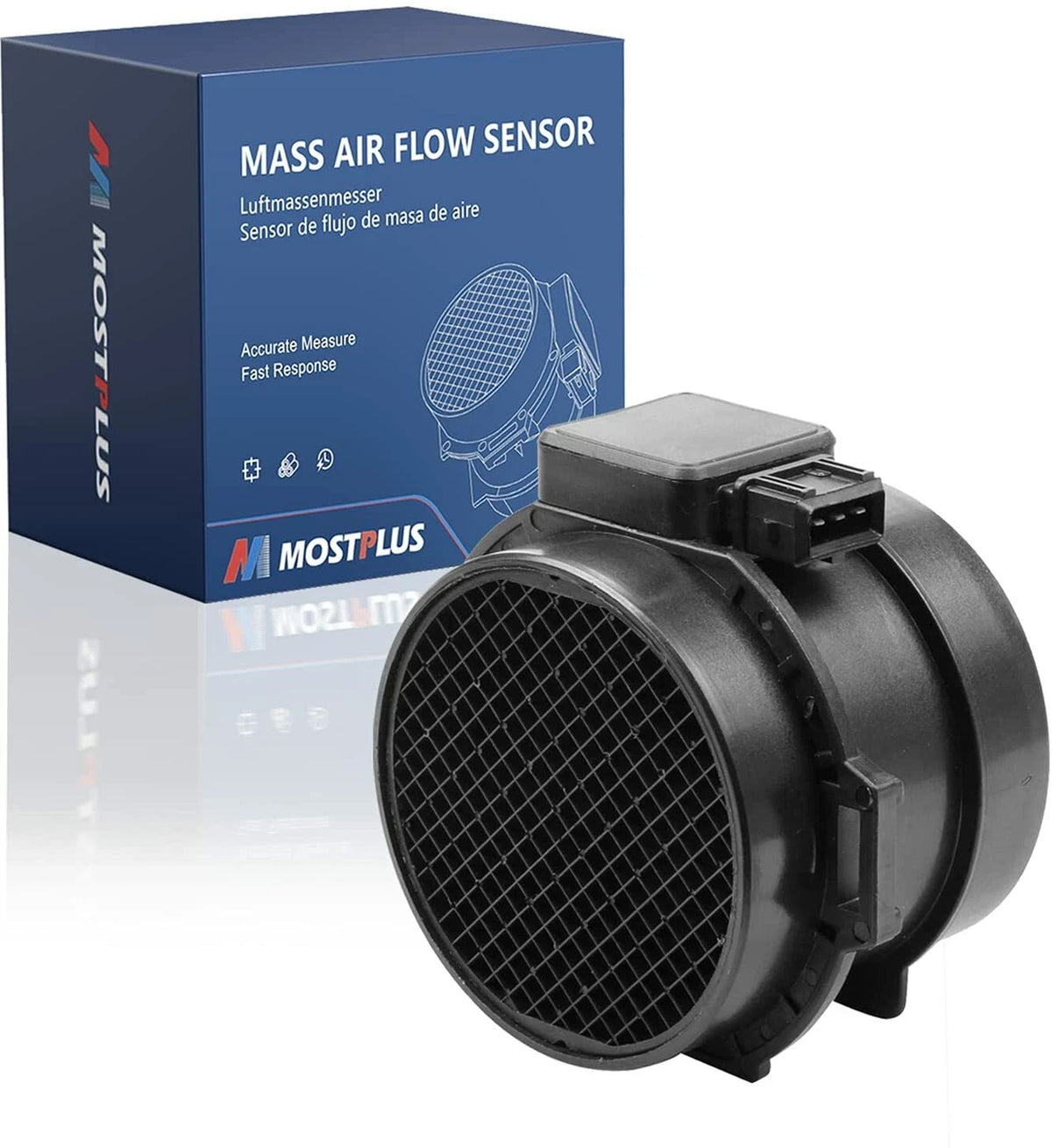 MOSTPLUS Mass Air Flow Sensor Meter For BMW 7410055 5WK96132
