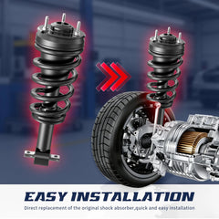 MOSTPLUS Front Struts For 2007-2013 Chevrolet Chevy Silverado 1500/ GMC Sierra 1500 (Set of 2)