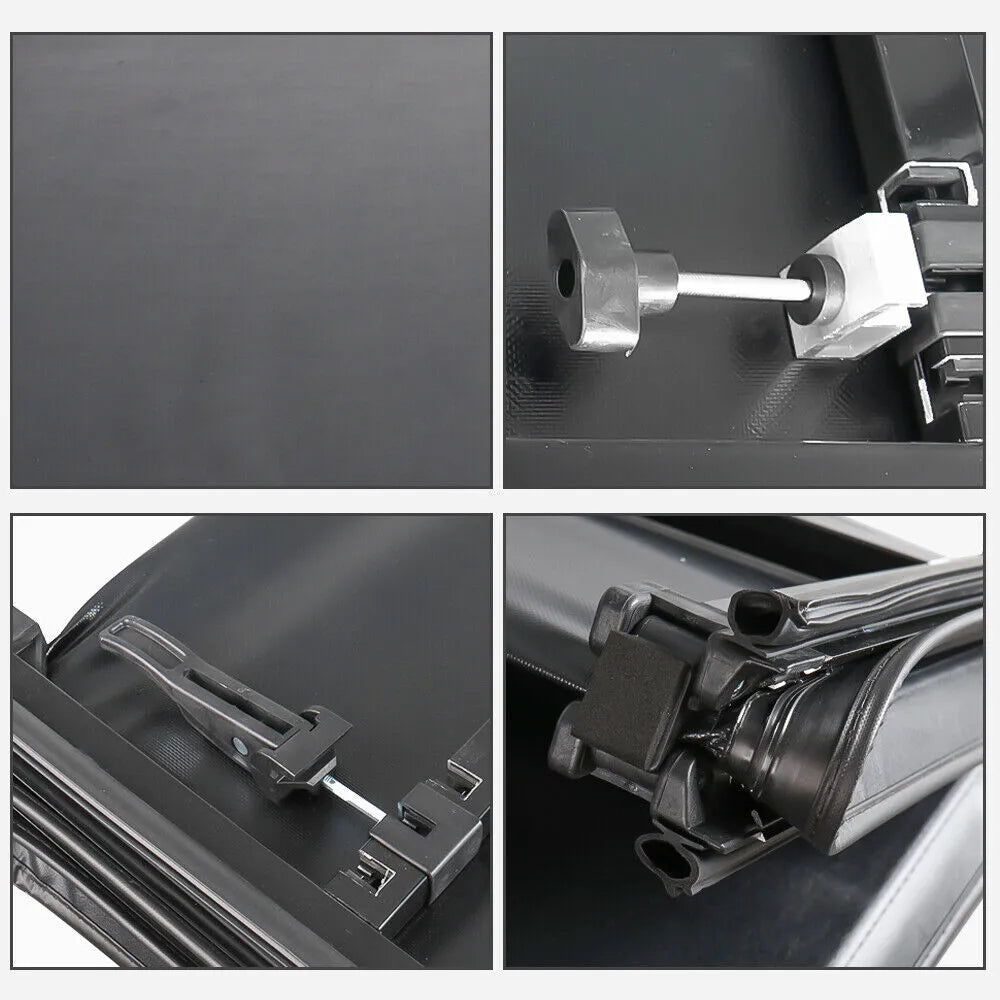 MOSTPLUS 5.5FT Quad-Fold Soft Tonneau Cover For 2004-2008 Ford F-150 | Styleside Truck Bed