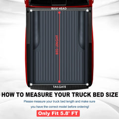 MOSTPLUS 5.7FT 4-Fold Soft Tonneau Cover For 2009-2025 Dodge Ram 1500 (Inclu. Classic & New Body) Truck Bed (w/o RamBox)