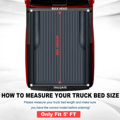 MOSTPLUS 5FT Soft 3-Fold Tonneau Cover For 2005-2015 Toyota Tacoma Truck Bed