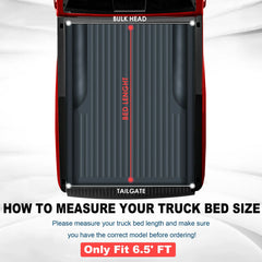 MOSTPLUS 6.5FT Quad-Fold Soft Tonneau Cover For 2016-2024 Nissan Titan & Titan XD Truck Bed