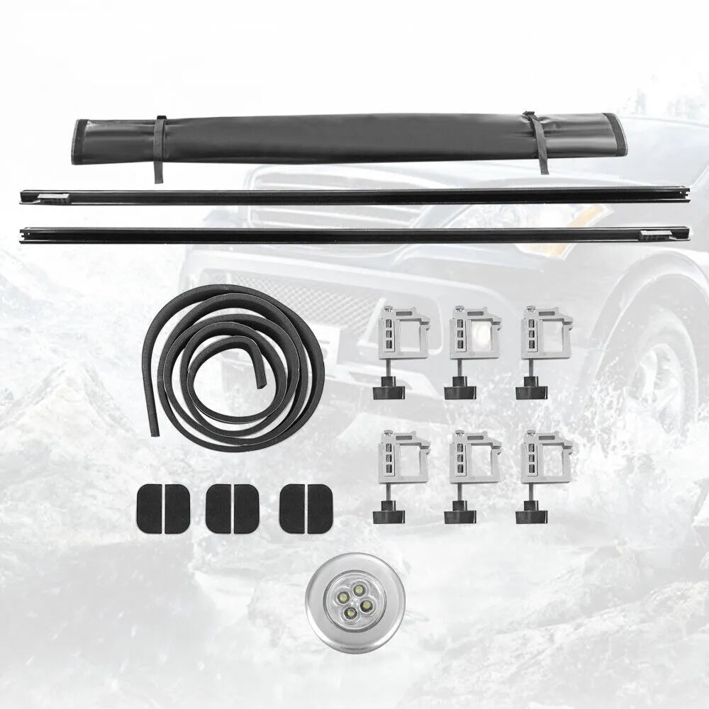 MOSTPLUS 6.5FT Soft Roll-Up Tonneau Cover For 2009-2025 Ford F150 Truck Bed