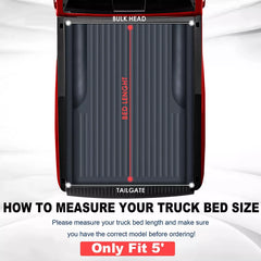 MOSTPLUS 5FT Soft Roll-Up Tonneau Cover For 2016-2023 Toyota Tacoma Extra Short Truck Bed