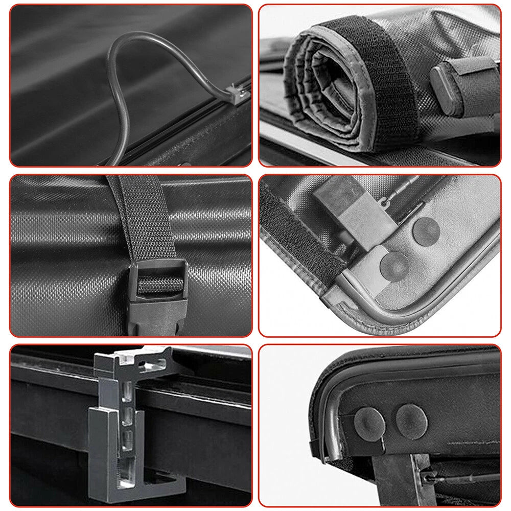MOSTPLUS 5.8FT Soft Roll-Up Tonneau Cover For 2007-2013 Chevy Silverado GMC Sierra 1500/2500 HD/3500 HD Truck Bed
