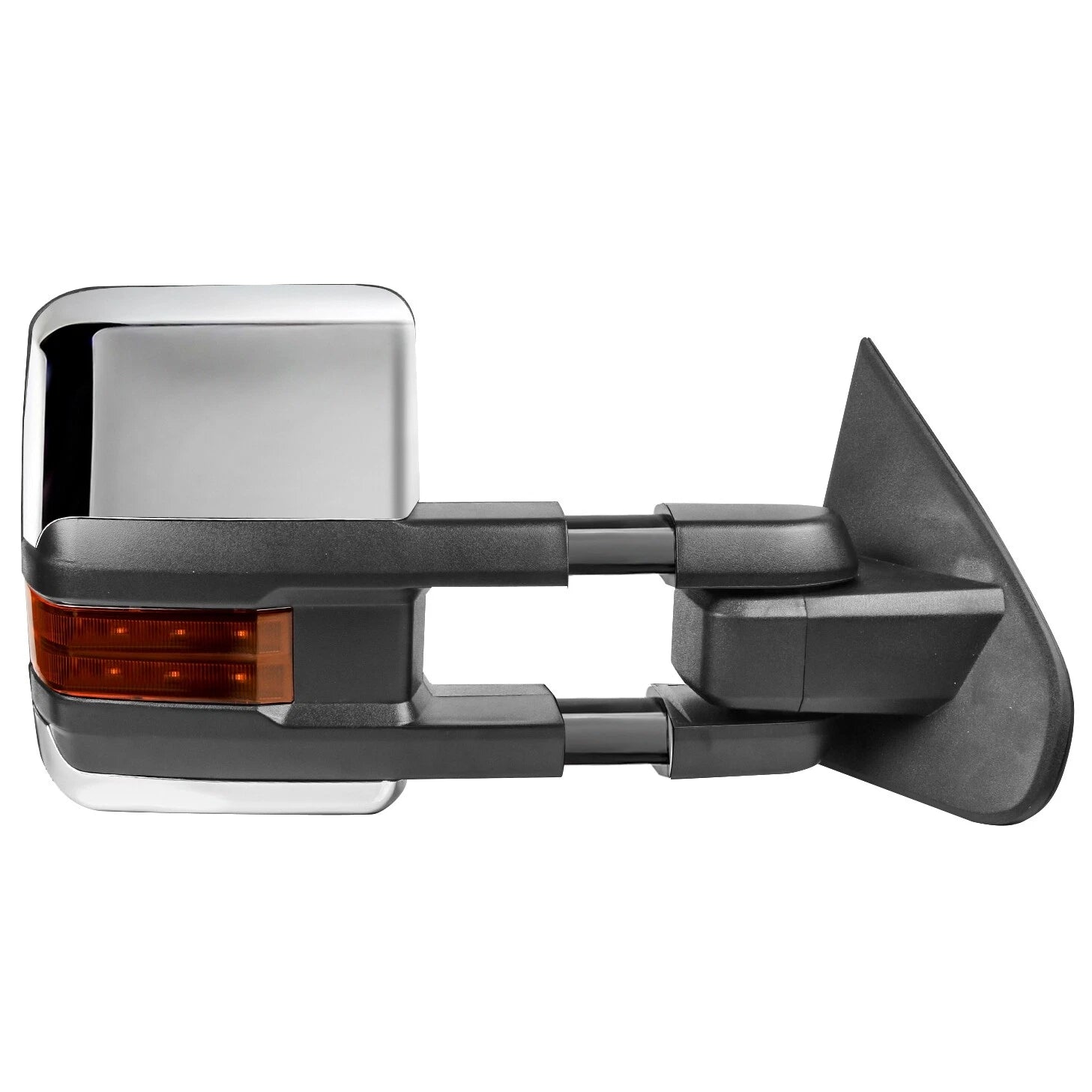 MOSTPLUS Chrome Power Fold Tow Mirrors For 2014-2018 Chevy Silverado GMC Sierra 1500 2500HD 3500HD with Turn Light, Clearance Lamp, Running Lights