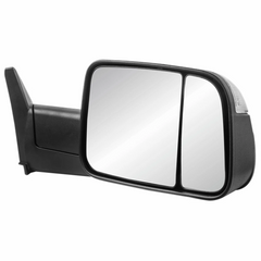 MOSTPLUS Black Mirrors For 1994-1997 Dodge Ram 1500/2500/3500 w/Turn Light (Set of 2)