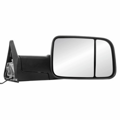 MOSTPLUS Black Mirrors For 1994-1997 Dodge Ram 1500/2500/3500 w/Turn Light (Set of 2)