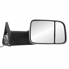 MOSTPLUS Chrome Mirrors For 1994-1997 Dodge Ram 1500/2500/3500 w/Turn Light (Set of 2)