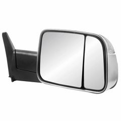 MOSTPLUS Chrome Mirrors For 1994-1997 Dodge Ram 1500/2500/3500 w/Turn Light (Set of 2)
