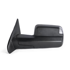 MOSTPLUS Black Power Heated Tow Mirrors For 2002-2008 Dodge Ram 1500 2003-2009 2500 3500 w/ White Running Light (Set of 2)