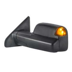 MOSTPLUS Black Power Heated Tow Mirrors For 2002-2008 Dodge Ram 1500 2003-2009 2500 3500 w/ White Running Light (Set of 2)