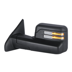 MOSTPLUS Black Mirrors For 2002-2008 Dodge Ram 1500 2003-2009 2500 3500 w/Power Heated & Turn Light (Set of 2)