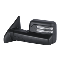 MOSTPLUS Black Mirrors For 2002-2008 Dodge Ram 1500 2003-2009 2500 3500 w/Power Heated & Turn Light (Set of 2)