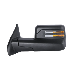 MOSTPLUS Black Mirrors For 2002-2008 Dodge Ram 1500 2003-2009 2500 3500 w/Power Heated & Turn Light (Set of 2)