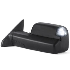 MOSTPLUS Black Mirrors For 2009-2018 Dodge Ram 1500 2010-2018 2500/3500 w/Power Heating & Turn Light & Puddle Lights & Temp Sensor & DRL (Set of 2)