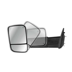 MOSTPLUS Chrome Mirrors For 2009-2018 Ram 1500, 2010-2018 Ram 2500/3500 w/Power Heating & Turn Light & Puddle Lights & Temp Sensor (Set of 2)